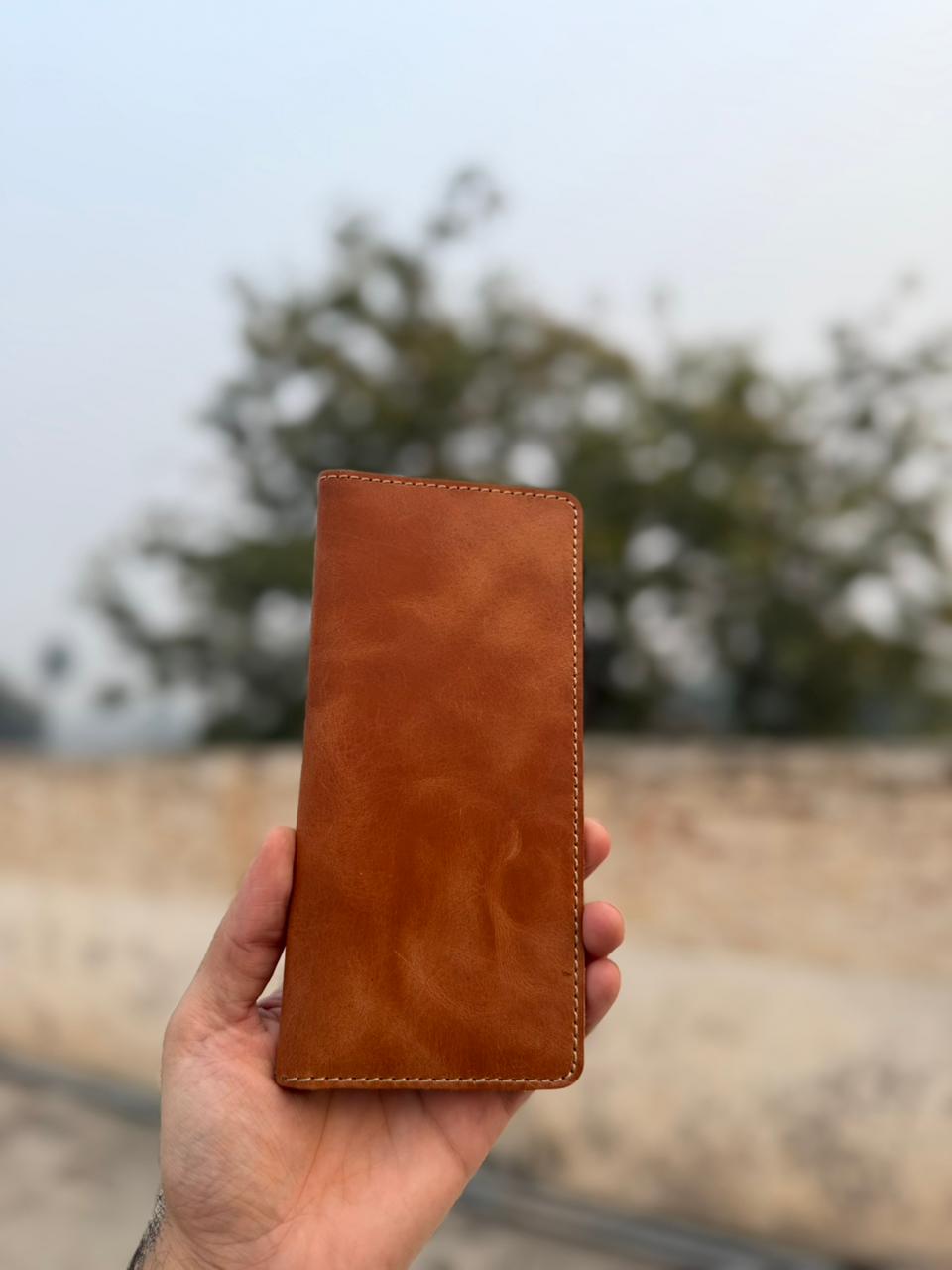 Men's Genuine Cow Leather Slim Wallet (1 Year Replaceable warranty)