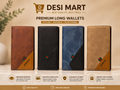BOWEISI Leather Long Wallet for Men